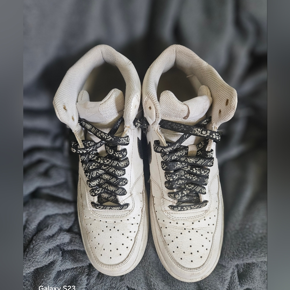 Nike White and Black Athletic Shoes